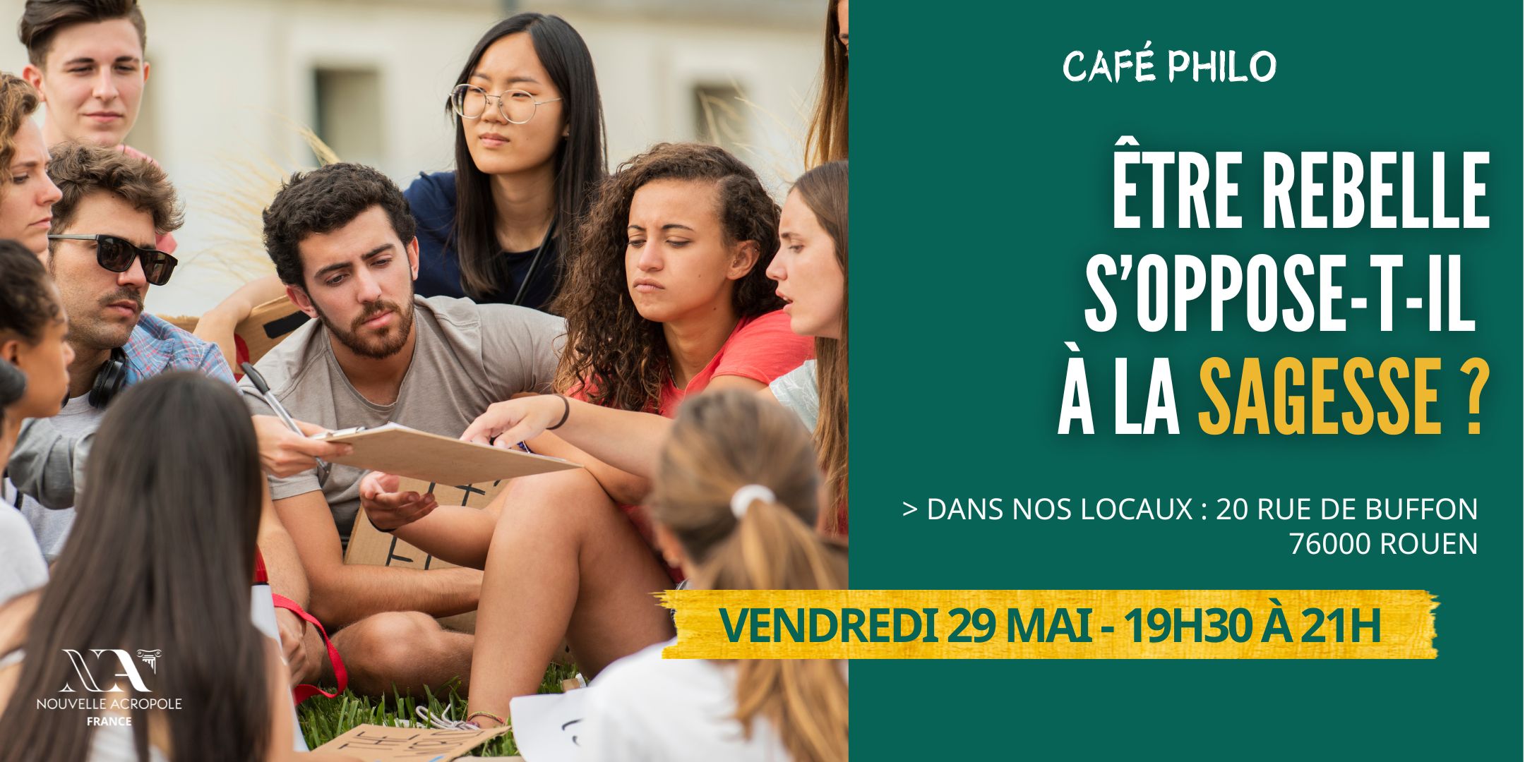 Café philo - "Être rebelle s’oppose-t-il à la sagesse ?"